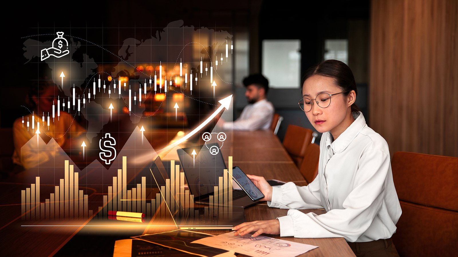 cash flow operation collage design