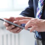 office. man with tablet